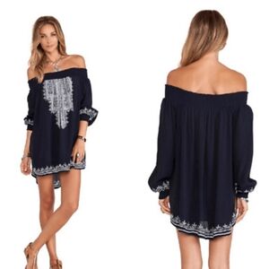 Tularosa Jacqueline Straight Tunic In Navy Size Small